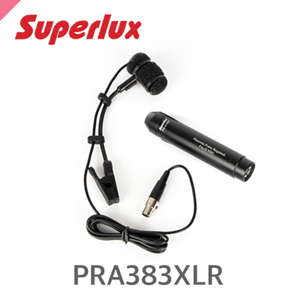 머스트컬러 수퍼럭스 PRA383XLR 콘덴서 클립-온 마이크XLR 외장 프리앰프 타입SUPERLUX PRA383XLR Clip-On Mic(Superlux)