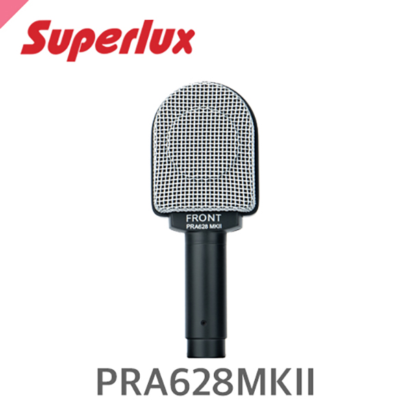머스트컬러 수퍼럭스 PRA628MKII 악기용 다이나믹 마이크SUPERLUX PRA628MKII Unidirectional Intrument Mic(Superlux)
